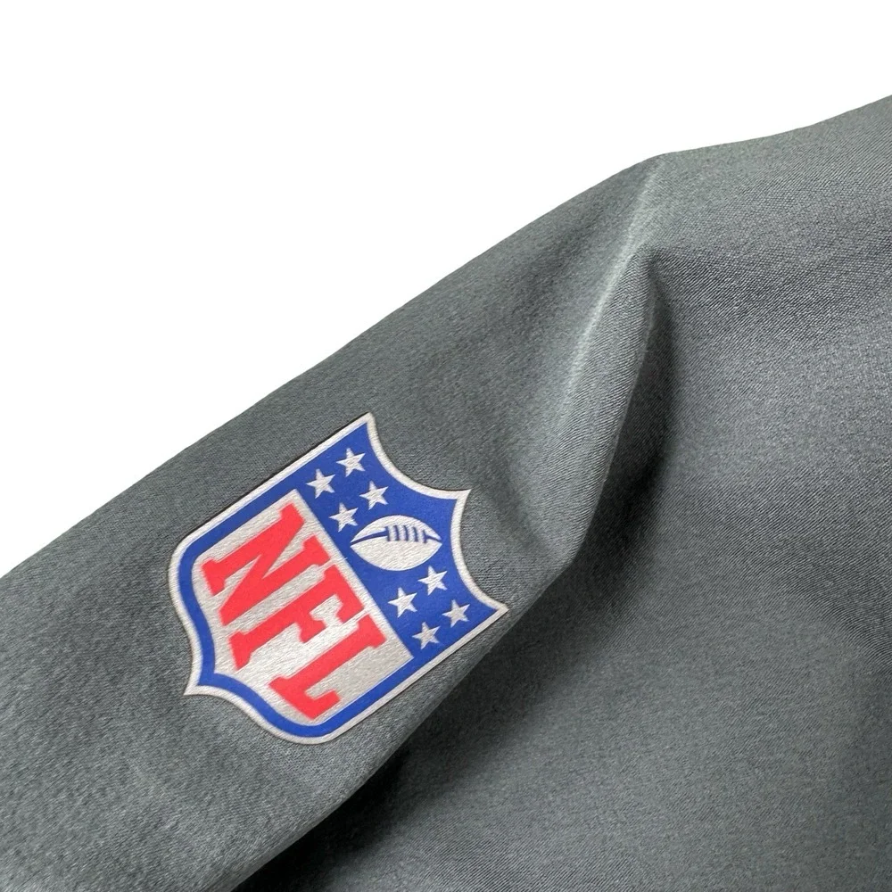 Nike NFL On-Field Miami Dolphins Coach-Issued Gray Full-Zip Jacket Mens 2XL EUC
